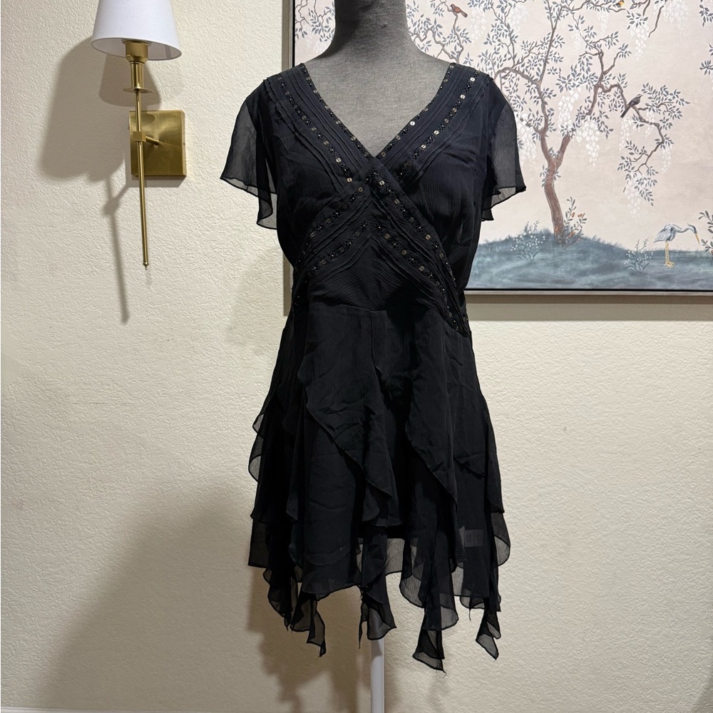 Silk‎ Asymmetrical Black TOP PLUS SIZE 18/20